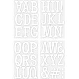 9-434 Classic Alphabet - White Polyvinyl 3 Inch Iron-on