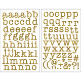 9-426 Type Alphabet - White Polyvinyl 1 Inch Iron-on