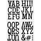 9-433 Classic Alphabet - Black Polyvinyl 3 inch Iron-on