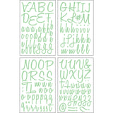 9-440 Honey Alphabet - White Polyvinyl 1.5 Inch Iron-on