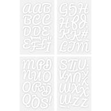 9-431 Pacifico Alphabet and Punctuation – Black Polyvinyl 1.75 Inch Iron-on