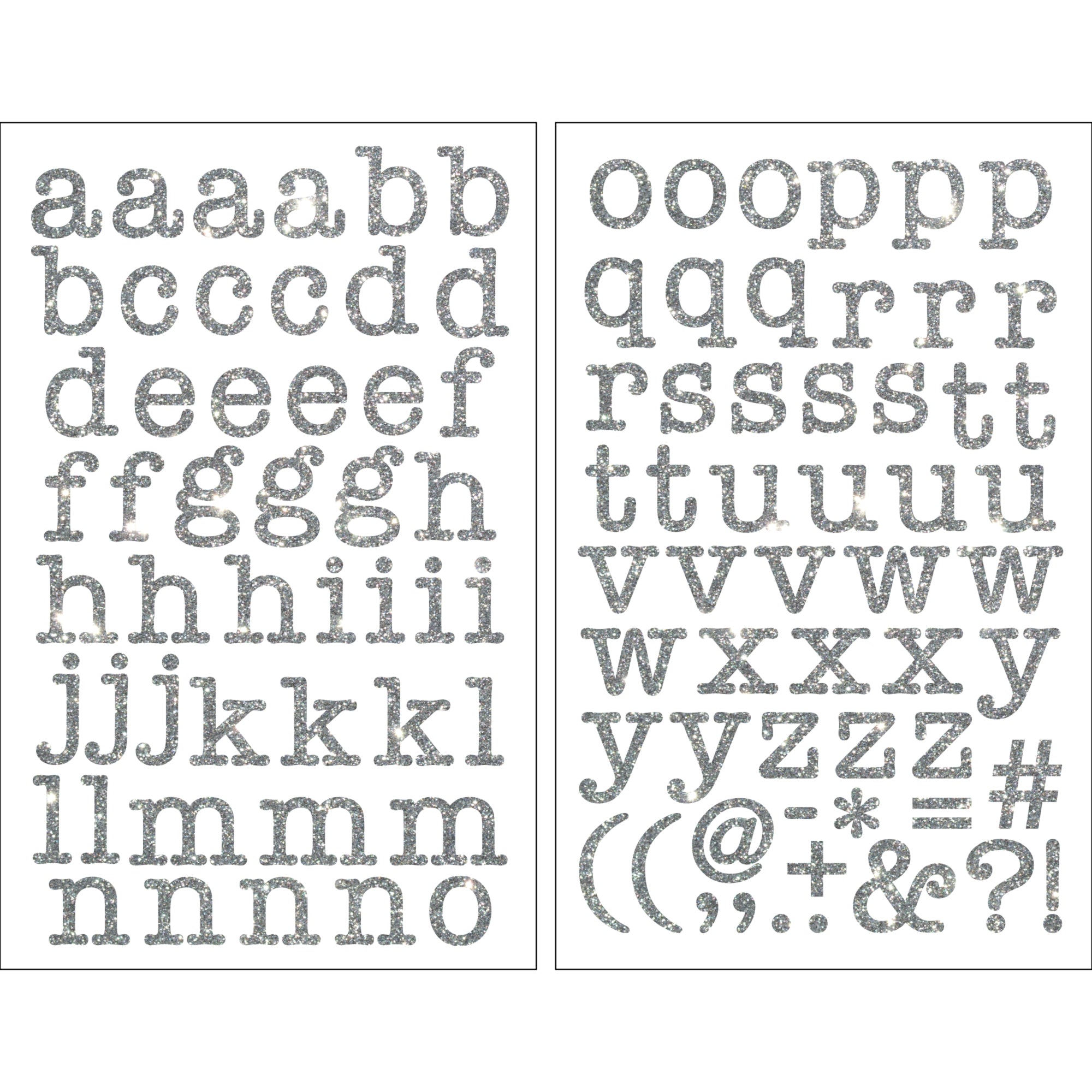 White San Serif Alphabet Iron-On Transfers by Make Market®