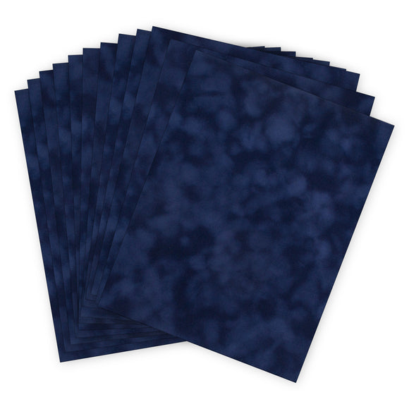 vps-p151 Navy Velvet Paper 12 sheets of  8 1/2