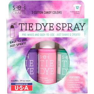 6-2015 Cotton Candy Tie Dye - 3 pack