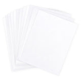vps-p01 Coconut White Velvet Paper 12 sheets of 8 1/2" x 11"