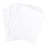 vps-p01 Coconut White Velvet Paper 12 sheets of 8 1/2" x 11"