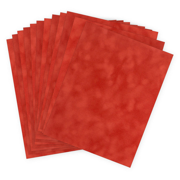 vps-p10 Rust Velvet Paper 12 sheets of 8 1/2