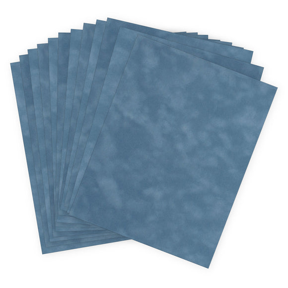vps-p19 French Blue Velvet Paper 12 sheets of 8 1/2