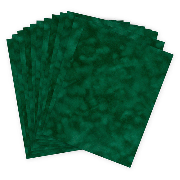 vps-p125 Alpine Green Velvet Paper 12 sheets of 8 1/2