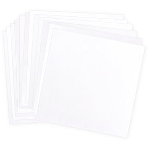vps12-p01 Coconut White Velvet Paper 12 sheets of  12" x 12"