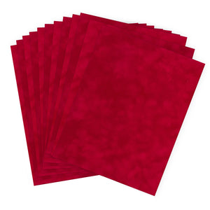 vps-p16 Tomato Velvet Paper 12 sheets of 8 1/2" x 11"