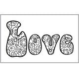 9-4090 Love - Large Color My Own Iron On Transfer