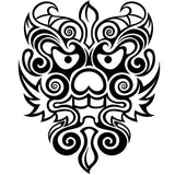 9-4121 Dragon Mask - Large Color My Own Iron On Transfer
