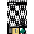 9-4194 Grey Chevron 5.5 x 9.25 Inch Flocked Iron-on Sheet - Cut Your Own Design