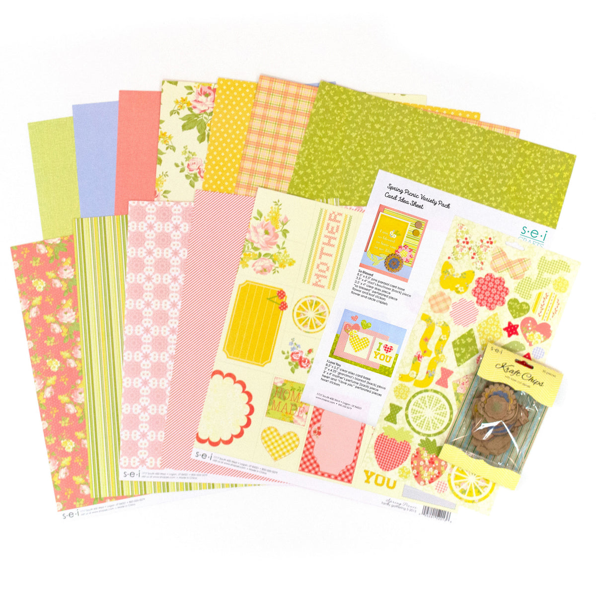 3 7055 spring picnic bundle pack sei crafts